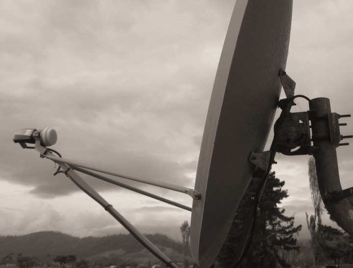 SKY dish mounts needs cropping and shading to hide imperfections