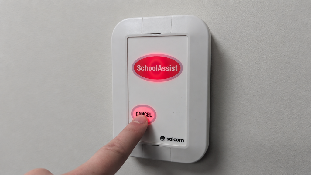 Pressing the CANCEL button on the CallPoint.