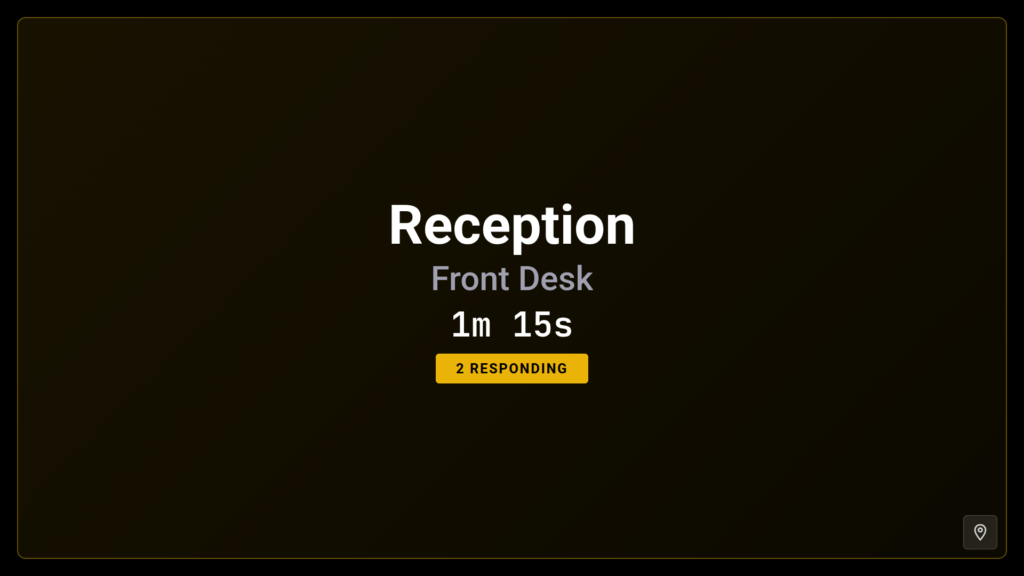 Once people respond, the badge updates with a live count.