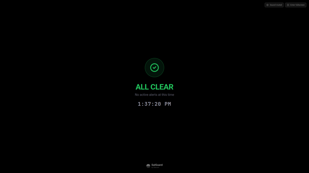 The "Sound Muted" indicator (left) appears when the browser has prevented audio from playing. Select the indicator to enable sound.